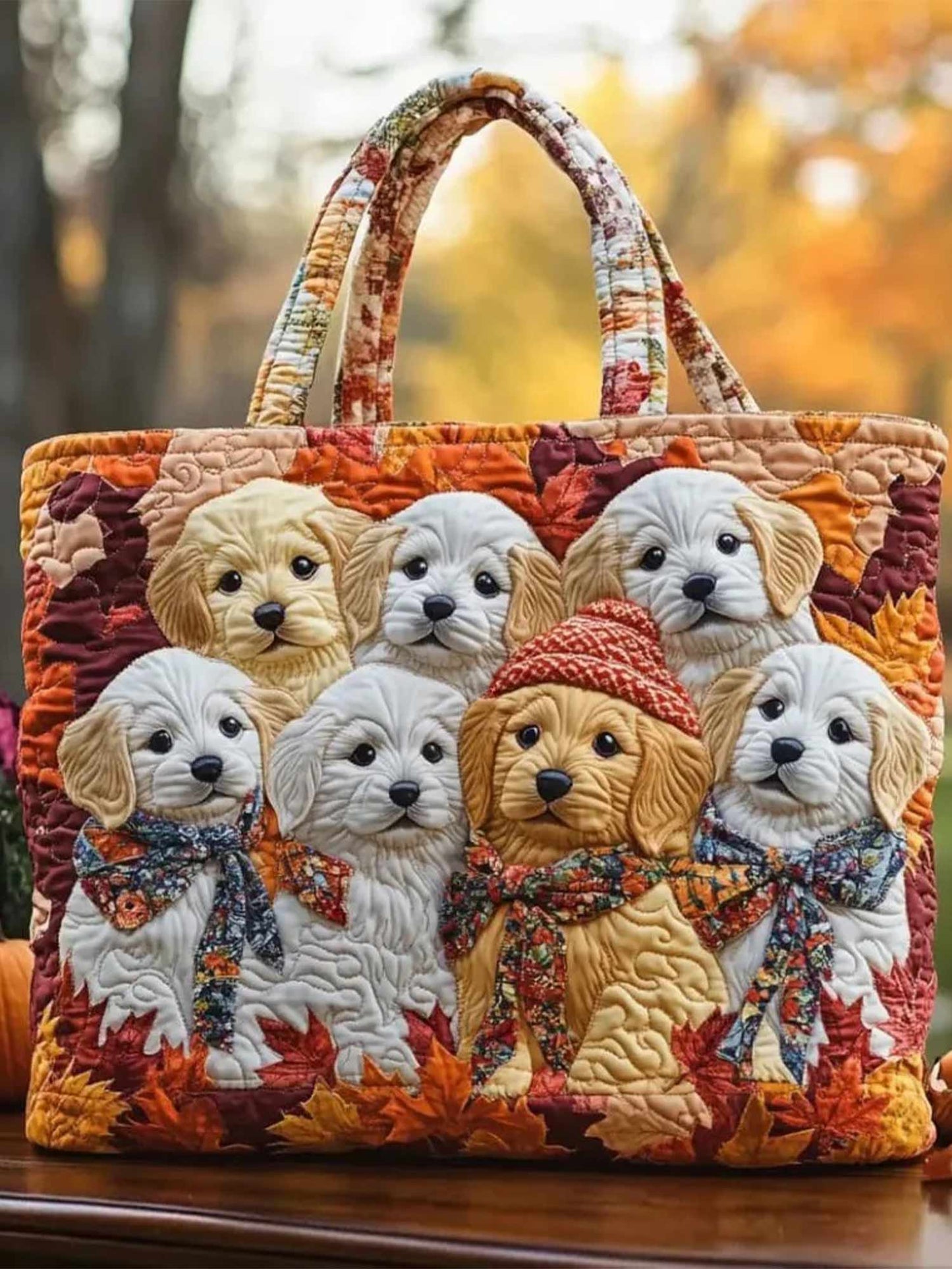 Morning Smile Quilted Tote Bag