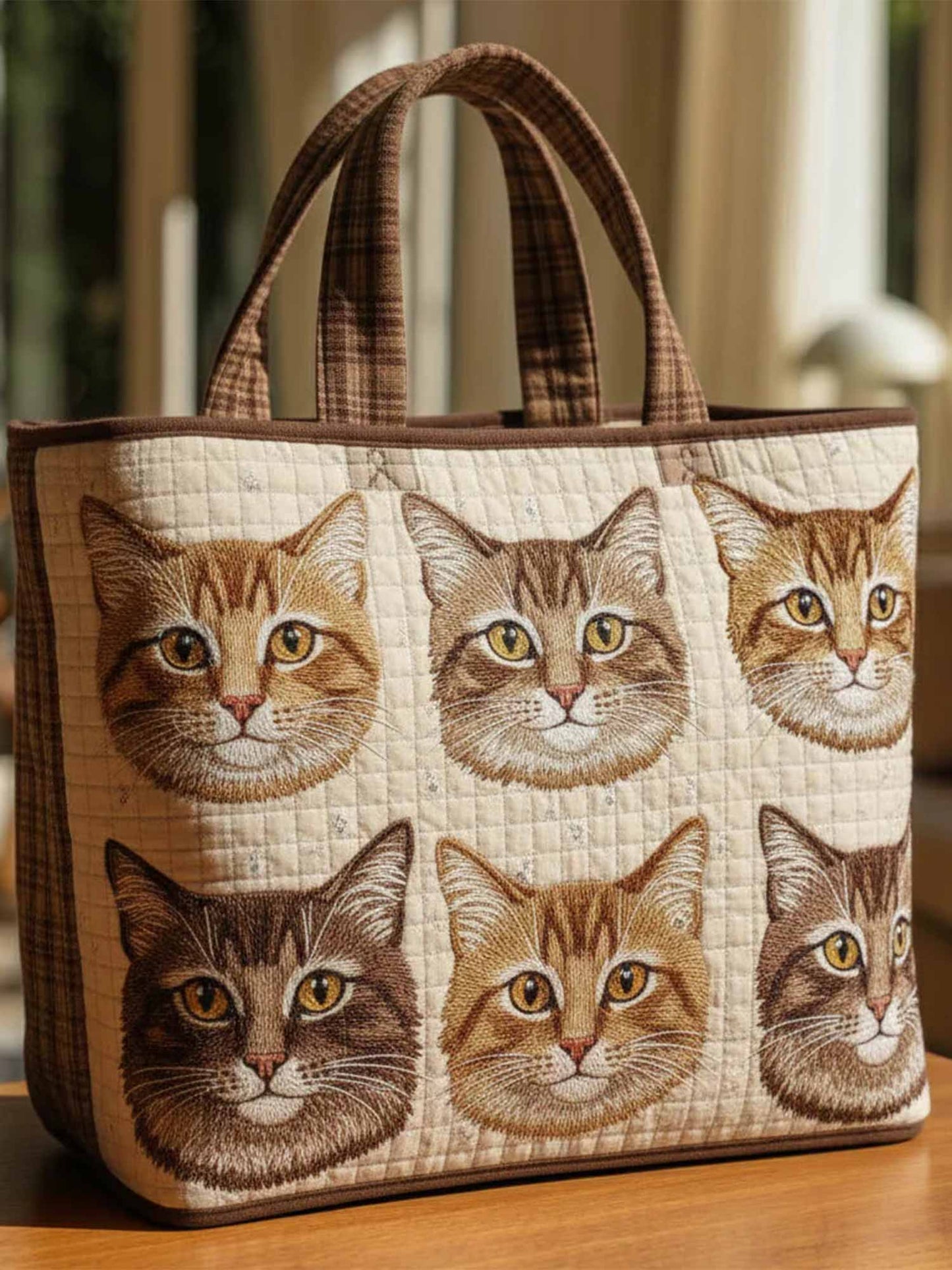 Pawtrait Quilted Tote Bag