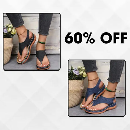 🔥Last Day Promotion 70% OFF🔥 Leather Orthopedic Arch Support Sandals Diabetic Walking Sandals