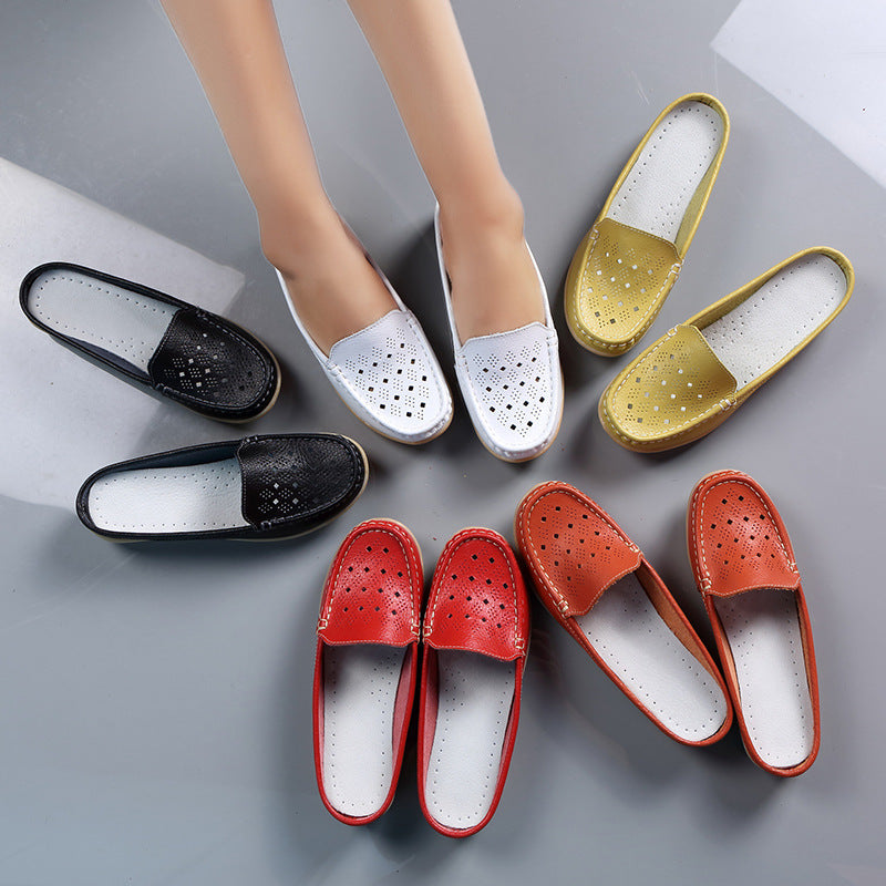 🔥Single Slope Heel Hollow Shoes