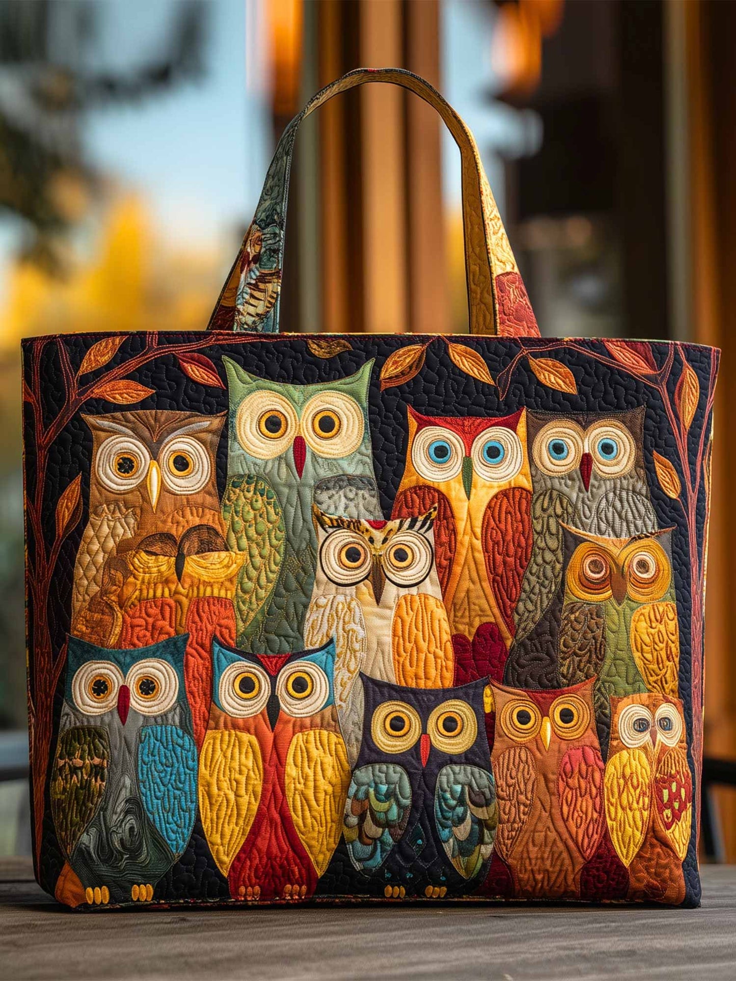 Owl Spirit  Quilted Tote Bag