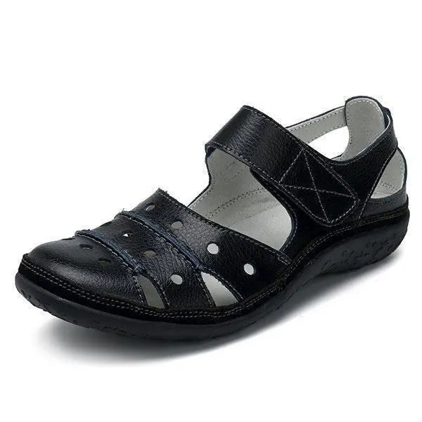 🔥- Women's Hollow Hook Flat Sandals 2