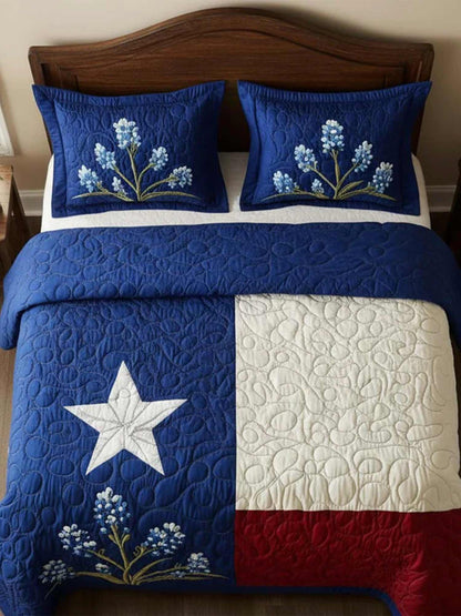 Texas Pride 3-Piece Quilted Bedding Set