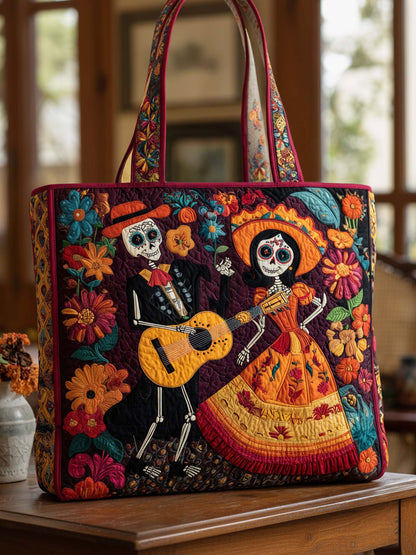 Love Of The Dead Quilted Tote Bag