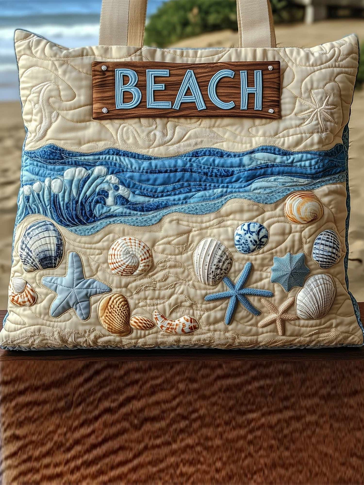 Ocean Treasures Quilted Tote Bag