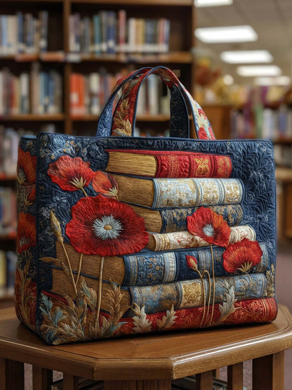 Patriot Cat Quilted Tote Bag