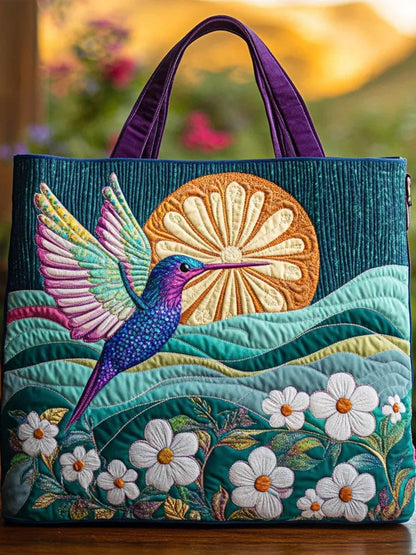 Radiant Soar Quilted Tote Bag