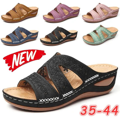 🔥Summer Special Sale-Premium Orthopedic Thick Platform Slipper Sandals