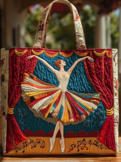 Stage Performance  People   Ballet    Quilted Tote Bag